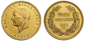 Turkey Republic 1923/20 gold 500 Kurush