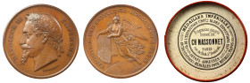 France Exposition Universelle 1897 bronze Medal by Ponscarmé