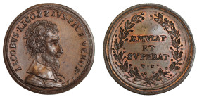 Jacopo Ligozzi Italian mannerist painter bronze Medal by Giovanni Zanobio Weber