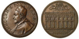 Innocent X Pamphilj The Capitoline Palace bronze medal by Gaspare Morone