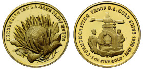 South Africa Commemorating 25 Years of gold proof coinage Medal