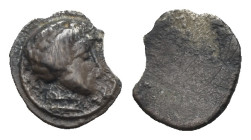 Etruria, Populonia. 2.5 Asses circa 3rd century BC, AR 10,51 mm, 0,56 g.
Broken. About VF