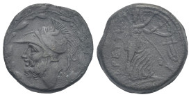Bruttium, The Brettii. Reduced Sextans circa 208-205, Æ 25.21 mm, 16.02 g.
VF