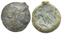Sicily, Akragas. Bronze circa 287-282 BC, Æ 23.48 mm, 6.71 g.
VF