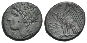 Sicily, Syracuse. Bronze circa 287-278, Æ 23.63 mm, 9.35 g.
About VF