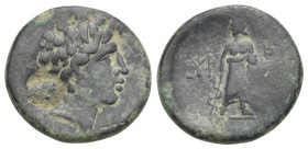 Thrace, Maroneia. Bronze circa 189/8-49/5 BC, AE 24.90 mm, 9.46 g.
Countermark. About VF