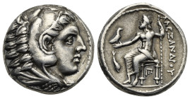 Kings of Macedon, Amphipolis. Alexander III the Great posthumous issue. Tetradrachm circa 330-320, AR 24.97 mm, 17.11 g.
VF