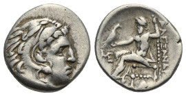 Kings of Macedon. Antigonos I Monophthalmos AR Drachm. Struck as Strategos or king of Asia, in the name and types of Alexander III. Abydus, Circa 310-...