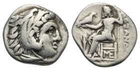Kings of Macedon. Lampsakos. Drachm, circa 310-301 BC, AR 17.43 mm, 4.13 g. 
About VF