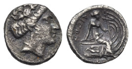Euboia, Histiaia. Tetrobol 3rd-2nd centuries BC, AR 13.50 mm, 1.99 g. 
VF