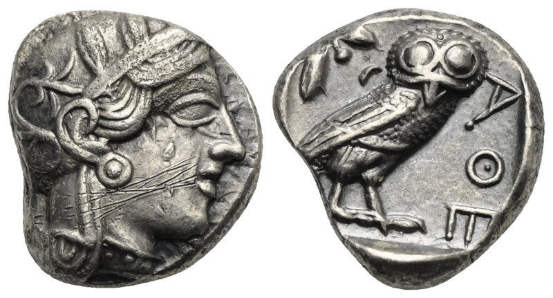 Attica, Athens. Tetradrachm circa 449-420. AR 22.82 mm, 17.15 g.
Scratches on ob...