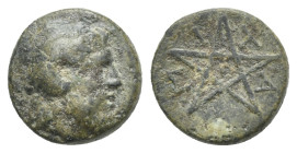 Mysia. Pitane. Bronze, circa 350 BC. AE, 10.89 mm, 1.41 g.
F