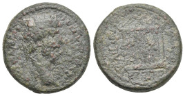 Pontus, Comana. Septimius Severus Tetrassarion 193-211, Æ 29,97 mm, 20,88 g.
Corrosion. Good Fine.