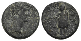 Phrygia, Aezanis. Gaius Caligula, 37-41. Bronze Group II struck under the magistrates Lollios Klassikos and Lollios Rufus, AE 18.74 mm, 4.29 g. 
Good ...