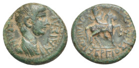 Phrygia, Julia. Nero, 54-68. Bronze struck under the magistrate Sergios Hephaistion circa 55, AE 18.44 mm, 4.02 g.
About VF