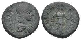 Pamphylia, Perge. Julia Maesa Augusta, 218-225. Bronze, AE 17.38 mm, 4.00 g.
VF