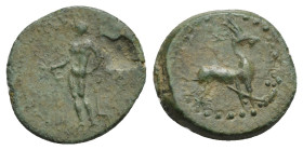 Cilicia, Anemurium. Pseudo-autonomous issue. Bronze struck under Domitian, circa 81-96, AE 16.51 mm, 2.17 g.
Lack of metal on obverse, otherwise, VF