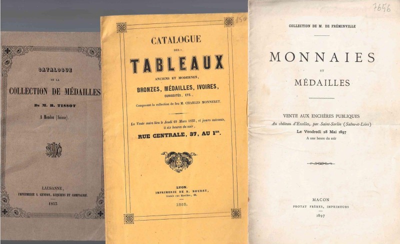 CATALOGHI DI VENDITA DI VARIE DITTE. CATALOGUE DES TABLEAUX ANCIENS ET MODERNES,...