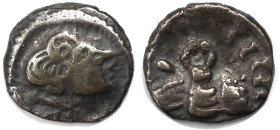 Keltische Münzen. GERMANIA. Quinar ca. 100-50 v. Chr. Nauheimer Typus. Silber. 1,60 g. 13,7 mm. Castelin 1113. Sehr schön