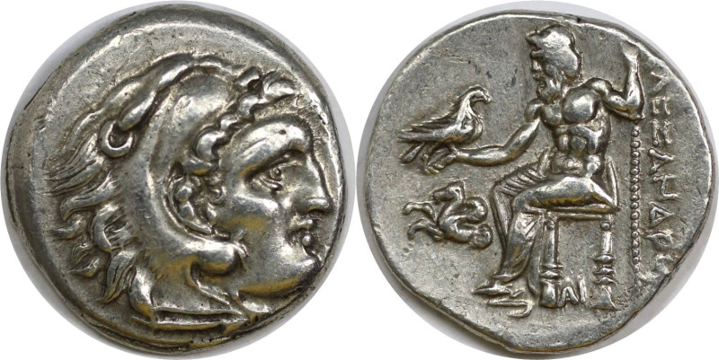 Griechische Münzen, MACEDONIA. Alexander III. „der Große“ (336-323 v. Chr.). Dra...