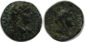 Römische Münzen, MÜNZEN DER RÖMISCHEN KAISERZEIT. Römischer Provinzial. Claudius von Caesarea, Seleucis und Pieria 41-54 n. Chr. Ae 20 (4,9 g. 20,1 mm...