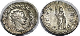 Römische Münzen, MÜNZEN DER RÖMISCHEN KAISERZEIT. Gordianus III. (238-244 n. Chr). Antoninianus 	244 n. Chr. (4,35 g. 24,5 mm). Vs.: IMP GORDIANVS PIV...