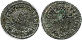 Römische Münzen, MÜNZEN DER RÖMISCHEN KAISERZEIT. Constantinus I. (307-337 n. Chr). Follis. (3,13 g. 21,5 mm) Vs.: IMP CONSTANTINVS PF AVG, Kopf mit L...