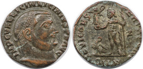 Römische Münzen, MÜNZEN DER RÖMISCHEN KAISERZEIT. Licinius I. (308-324 n. Chr). Follis (3.93 g. 19.5 mm). Vs.: IMP C VAL LICIN LICINIVS PF AVG, Kopf m...