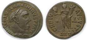 Römische Münzen, MÜNZEN DER RÖMISCHEN KAISERZEIT. Maximinus II. (310-313 n. Chr). Follis. (4,23 g. 21,5 mm) Vs.: IMP C GAL VAL MAXIMINVS PF AVG, Kopf ...