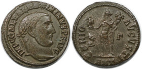 Römische Münzen, MÜNZEN DER RÖMISCHEN KAISERZEIT. Maximinus II. (310-313 n. Chr). Follis. (4,97 g. 21,5 mm) Vs.: IMP C GAL VAL MAXIMINVS PF AVG, Kopf ...
