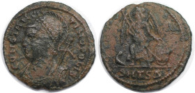 Römische Münzen, MÜNZEN DER RÖMISCHEN KAISERZEIT. Gedenkprägung für die Stadt Konstantinopel. Follis 330-336 n. Chr., Thessalonica (1,99 g. 18,5 mm) V...