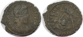 Römische Münzen, MÜNZEN DER RÖMISCHEN KAISERZEIT. Constantius II. (333-361 n. Chr). Ae 3. (2,48 g. 19,5 mm) Vs.: DN CONSTANTIVS [PF AVG], Büste mit pe...