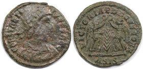 Römische Münzen, MÜNZEN DER RÖMISCHEN KAISERZEIT. Constantius II. (337-360 n. Chr). Follis 341-347 n. Chr. (1,36 g. 16,5 mm) Vs.: CONSTANTIVS PF AVG, ...