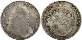 Altdeutsche Münzen und Medaillen, BAYERN / BAVARIA. Maximilian III. Joseph (1745-1777). Madonnentaler 1757, München. Silber. Sehr schön