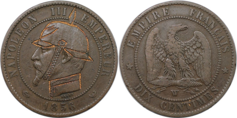 Europäische Münzen und Medaillen, Frankreich / France. Napoleon III. 5 Centimes ...