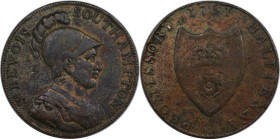 Europäische Münzen und Medaillen, Großbritannien / Vereinigtes Königreich / UK / United Kingdom. Sr Bevois Southampton Half Penny Token 1791. Kupfer. ...