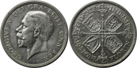 Europäische Münzen und Medaillen, Großbritannien / Vereinigtes Königreich / UK / United Kingdom. George V. (1910-1936). 1 Florin (2 Shillings) 1931, S...