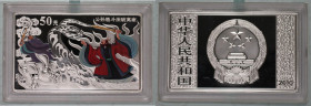 Weltmünzen und Medaillen, China. 50 Yuan (5 Unzen Silber) 2010, Klassische Literatur "Outlaws of the Marsh" 2. Serie (rechteckige Barrenmünze). Silber...