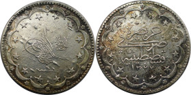 Weltmünzen und Medaillen, Türkei / Turkey. Mohammed V. 20 Kurush 1917 (AH 1327/9). Silber. KM 780. Vorzüglich