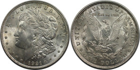 Weltmünzen und Medaillen, Vereinigte Staaten / USA / United States. "Morgan Dollar". 1 Dollar 1921. Silber. KM 110. Fast Stempelglanz