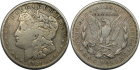 Weltmünzen und Medaillen, Vereinigte Staaten / USA / United States. "Morgan Dollar". 1 Dollar 1921 S. Silber. KM 110. Sehr schön