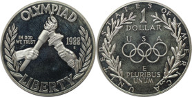 Weltmünzen und Medaillen, Vereinigte Staaten / USA / United States. XXIV. Olympisches Sommerspiele 1988 in Seoul - Olympischen Feuers. 1 Dollar 1988 S...