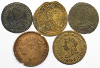 Medaillen und Jetons, Medaillen und Jetons alle Europa. Großbritannien. Jeton "Rechenpfennig" ca. 1705, Königin Anne Stuart (2), Jeton "Rechenpfennig"...