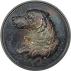 Medaillen und Jetons, Hundesport / Dog sports. Philadelphia kennel club. Medaille 1885, 51 mm. 62.74 g. Silber. Stempelglanz