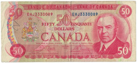 Banknoten, Kanada / Canada. 50 Dollars 1975. Pick 90b. II