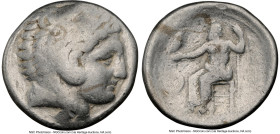 MACEDONIAN KINGDOM. Alexander III the Great (336-323 BC). AR tetradrachm (26mm, 8h). NGC VG. Lifetime or early posthumous issue of Amphipolis, ca. 325...