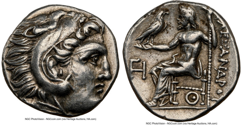 MACEDONIAN KINGDOM. Alexander III the Great (336-323 BC). AR drachm (17mm, 4.24 ...