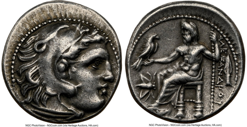 MACEDONIAN KINGDOM. Alexander III the Great (336-323 BC). AR drachm (17mm, 4.19 ...