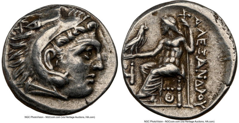 MACEDONIAN KINGDOM. Alexander III the Great (336-323 BC). AR drachm (18mm, 4.28 ...