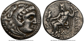 MACEDONIAN KINGDOM. Alexander III the Great (336-323 BC). AR drachm (17mm, 1h). NGC VF. Posthumous issue of Magnesia ad Maeandrum, ca. 319-305 BC. Hea...
